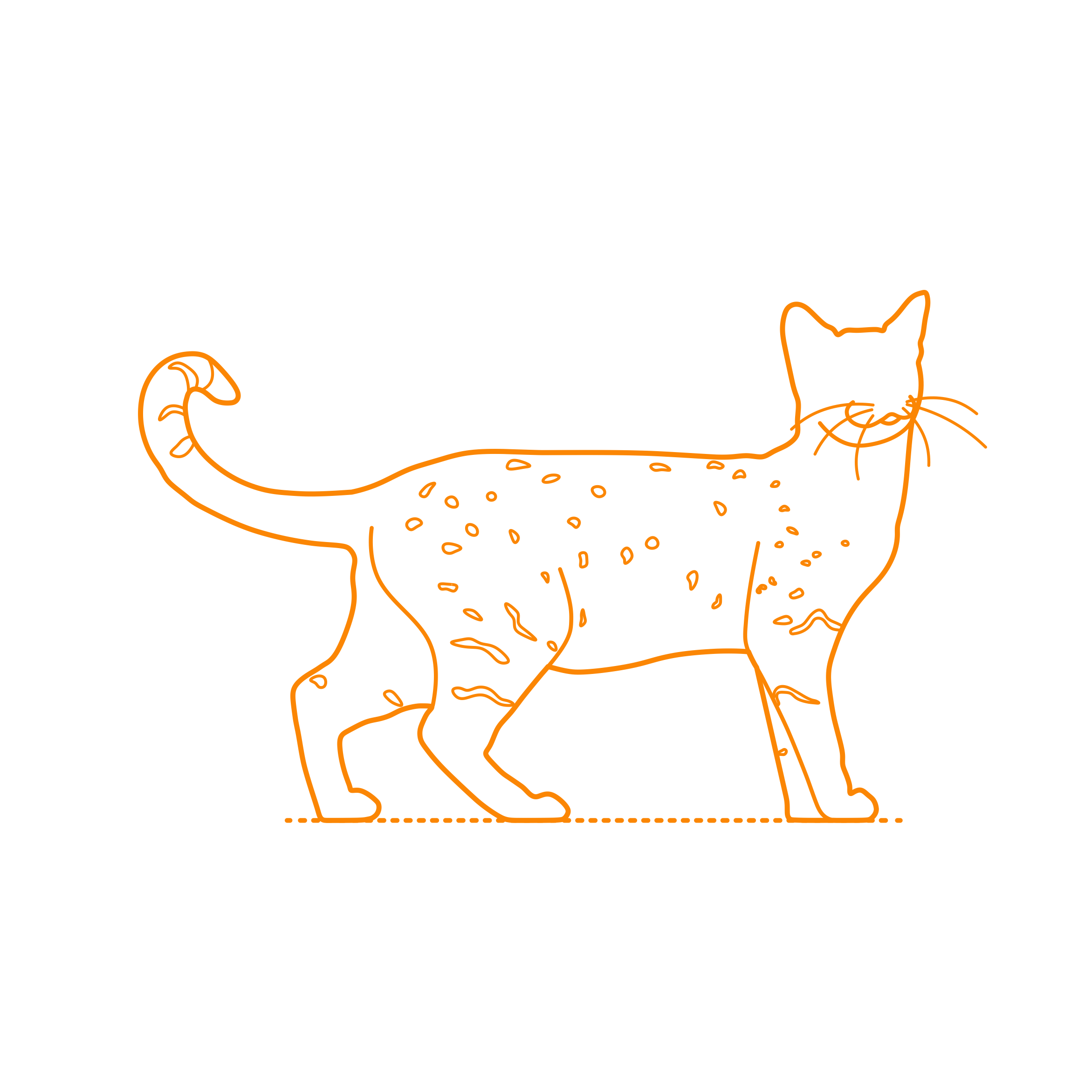 Animals Cats Egyptian Mau Cat Sticker Svg Vector Free Vectors